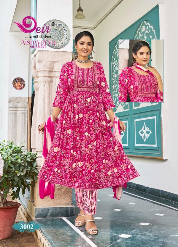 Devi Aishwarya Vol-3 – Nyra Cut Kurti With Pant & Dupatta